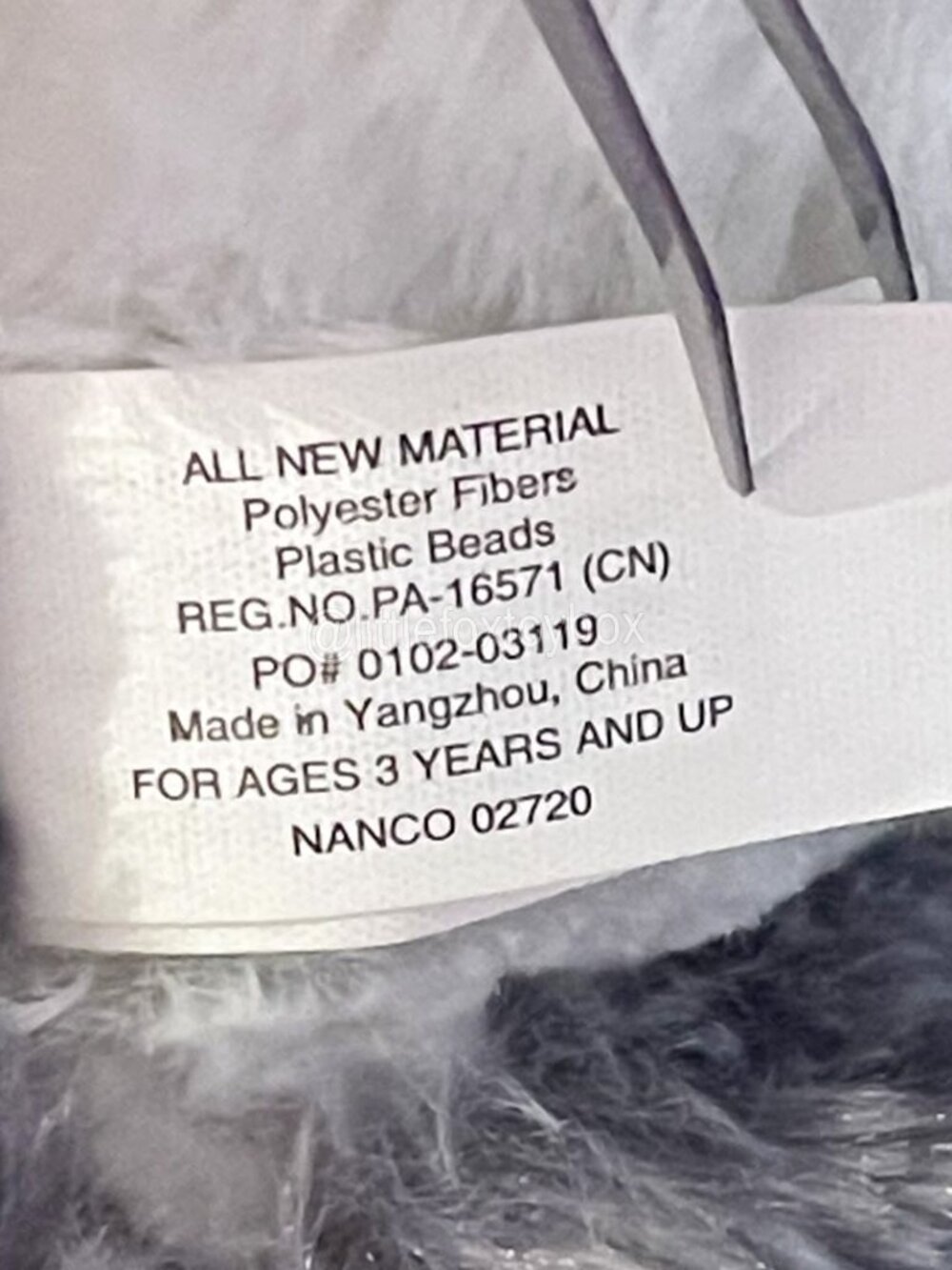 Nanco Belly Buddies Husky Plush PF-BHU50 Gray White Dog Sparkle Eyes ESSA Toy - Picture 8 of 13